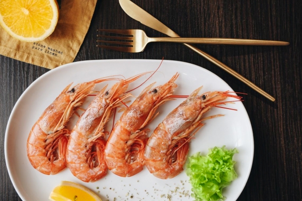Shrimp on a Plate