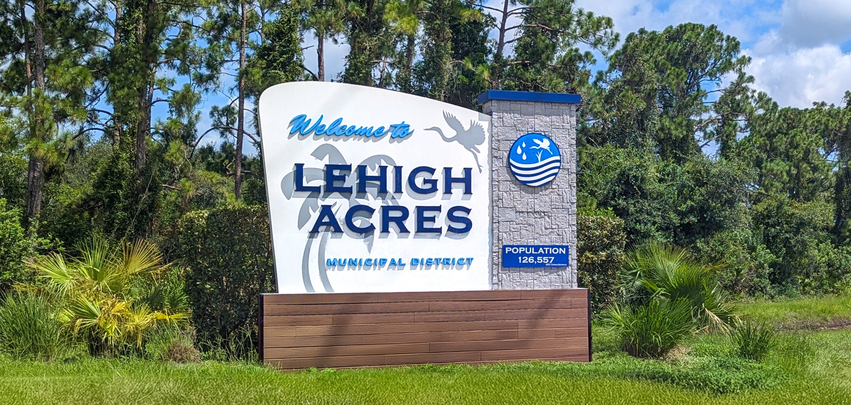 Letrero de Bienvenida de Lehigh Acres