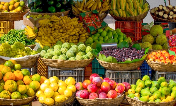 Früchte zum Verkauf auf dem Markt