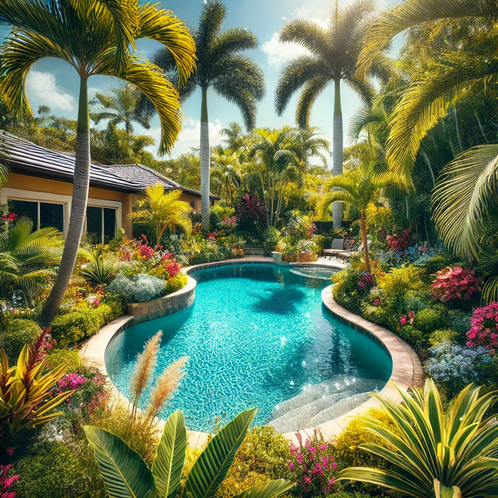 House with a Swimming Pool in Cape Coral, Florida