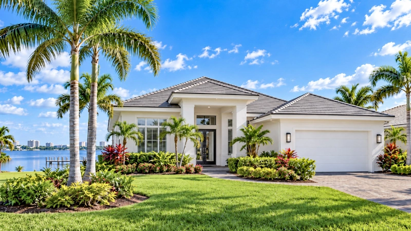 Bienes Raíces y Propiedades en Venta en Fort Myers Casa moderna frente al agua en el área de Fort Myers